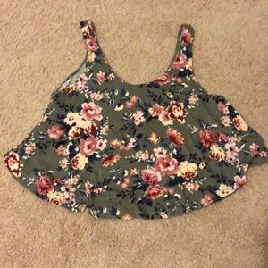 Flowered crop top